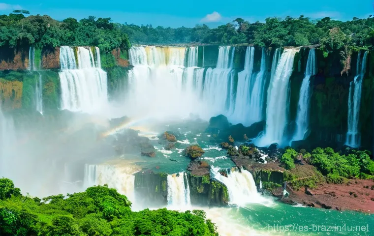 이과수 폭포 여행 가이드 - Here are three detailed image prompts in English, designed to generate images based on the provided ...